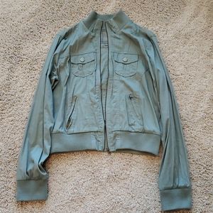 Lightweight Green Bomber Jacket